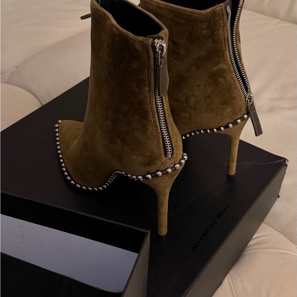 Alexander Wang Shoes - Alexander Wang Studded Suede Ankle Boots